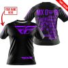 MX DAD - PERSONALISED GIFTS FOR CHILDREN & ADULTS - FLY RACING - PURPLE - T-SHIRT