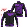 MX DAD - PERSONALISED GIFTS FOR CHILDREN & ADULTS - FLY RACING - PURPLE - BASEBALL JACKET