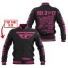 MX DAD - PERSONALISED GIFTS FOR CHILDREN & ADULTS - FLY RACING - PINK 1 - BASEBALL JACKET
