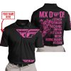 MX DAD - PERSONALISED GIFTS FOR CHILDREN & ADULTS - FLY RACING - PINK 1 - POLO SHIRT
