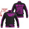 MX DAD - PERSONALISED GIFTS FOR CHILDREN & ADULTS - FLY RACING - PINK - BASEBALL JACKET