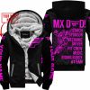 MX DAD - PERSONALISED GIFTS FOR CHILDREN & ADULTS - FLY RACING - PINK - FLEECE ZIP HOODIE