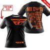 MX DAD - PERSONALISED GIFTS FOR CHILDREN & ADULTS - FLY RACING - ORANGE - T-SHIRT