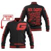 MX DAD - PERSONALISED GIFTS FOR CHILDREN & ADULTS - GAS GAS -BLACK RED - BASEBALL JACKET