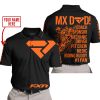 MX DAD - PERSONALISED GIFTS FOR CHILDREN & ADULTS - FXR - BLACK ORANGE - POLO SHIRT