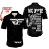 MX DAD - PERSONALISED GIFTS FOR CHILDREN & ADULTS - FLY RACING - WHITE - BUTTON SHIRT