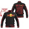 MX DAD - PERSONALISED GIFTS FOR CHILDREN & ADULTS - RED BULL - BLACK RED - BASEBALL JACKET