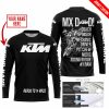 MX DAD - PERSONALISED GIFTS FOR CHILDREN & ADULTS - KTM - BLACK WHITE - JERSEY