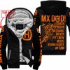 MX DAD - PERSONALISED GIFTS FOR CHILDREN & ADULTS - HUSQVARNA - BLACK ORANGE - FLEECE ZIP HOODIE