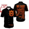 MX DAD - PERSONALISED GIFTS FOR CHILDREN & ADULTS - HUSQVARNA - BLACK ORANGE - BUTTON SHIRT