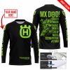 MX DAD - PERSONALISED GIFTS FOR CHILDREN & ADULTS - HUSQVARNA - BLACK GREEN 1 - JERSEY