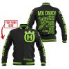 MX DAD - PERSONALISED GIFTS FOR CHILDREN & ADULTS - HUSQVARNA - BLACK GREEN 1 - BASEBALL JACKET