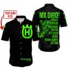MX DAD - PERSONALISED GIFTS FOR CHILDREN & ADULTS - HUSQVARNA - BLACK GREEN - BUTTON SHIRT