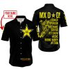 MX DAD - PERSONALISED GIFTS FOR CHILDREN & ADULTS - ROCKSTAR - BLACK YELLOW - BUTTON SHIRT