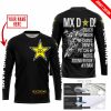 MX DAD - PERSONALISED GIFTS FOR CHILDREN & ADULTS - ROCKSTAR - BLACK WHITE - JERSEY