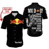 MX DAD - PERSONALISED GIFTS FOR CHILDREN & ADULTS - RED BULL - WHITE - BUTTON SHIRT