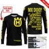 MX DAD - PERSONALISED GIFTS FOR CHILDREN & ADULTS - HUSQVARNA - BLACK YELLOW - JERSEY