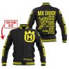 MX DAD - PERSONALISED GIFTS FOR CHILDREN & ADULTS - HUSQVARNA - BLACK YELLOW - BASEBALL JACKET