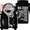 MX DAD - PERSONALISED GIFTS FOR CHILDREN & ADULTS - HUSQVARNA - BLACK WHITE - FLEECE ZIP HOODIE