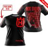 MX DAD - PERSONALISED GIFTS FOR CHILDREN & ADULTS - HUSQVARNA - BLACK RED - T-SHIRT