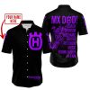 MX DAD - PERSONALISED GIFTS FOR CHILDREN & ADULTS - HUSQVARNA - BLACK PURPLE - BUTTON SHIRT
