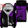 MX DAD - PERSONALISED GIFTS FOR CHILDREN & ADULTS - HUSQVARNA - BLACK PURPLE - FLEECE ZIP HOODIE