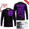 MX DAD - PERSONALISED GIFTS FOR CHILDREN & ADULTS - HUSQVARNA - BLACK PURPLE - JERSEY