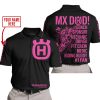 MX DAD - PERSONALISED GIFTS FOR CHILDREN & ADULTS - HUSQVARNA - BLACK PINK 1 - POLO SHIRT
