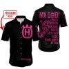 MX DAD - PERSONALISED GIFTS FOR CHILDREN & ADULTS - HUSQVARNA - BLACK PINK 1 - BUTTON SHIRT