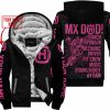 MX DAD - PERSONALISED GIFTS FOR CHILDREN & ADULTS - HUSQVARNA - BLACK PINK 1 - FLEECE ZIP HOODIE