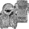LIMITED EDITION PRODUCTS  - US ARMY V1 - FOX RACING - CUSTOM NAME - FLEECE ZIP HOODIE