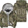 LIMITED EDITION PRODUCTS  - US ARMY V3 - FLY RACING - CUSTOM NAME - FLEECE ZIP HOODIE