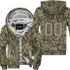 LIMITED EDITION PRODUCTS  - US ARMY V3 - FXR RACING - CUSTOM NAME - FLEECE ZIP HOODIE