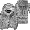 LIMITED EDITION PRODUCTS  - US ARMY V1 - HARLEY DAVIDSON RACING - CUSTOM NAME - FLEECE ZIP HOODIE