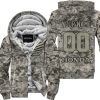 LIMITED EDITION PRODUCTS  - US ARMY - HONDA RACING - CUSTOM NAME - FLEECE ZIP HOODIE