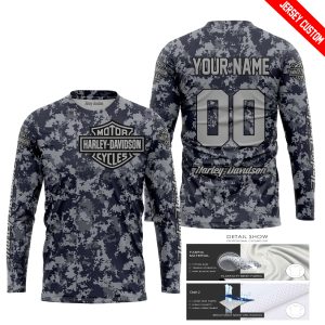 LIMITED EDITION PRODUCTS  - US NAVY - HARLEY DAVIDSON RACING - CUSTOM NAME - JERSEY