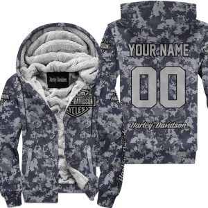 LIMITED EDITION PRODUCTS  - US NAVY - HARLEY DAVIDSON RACING - CUSTOM NAME - FLEECE ZIP HOODIE