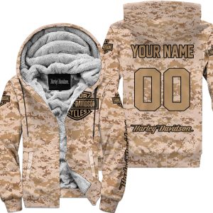 LIMITED EDITION PRODUCTS  - US MARINE - HARLEY DAVIDSON RACING - CUSTOM NAME - FLEECE ZIP HOODIE