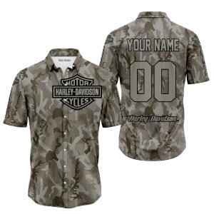 LIMITED EDITION PRODUCTS  - US ARMY V2 - HARLEY DAVIDSON RACING - CUSTOM NAME - BUTTON SHIRT