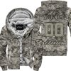 LIMITED EDITION PRODUCTS - US ARMY - THOR RACING - CUSTOM NAME - FLEECE ZIP HOODIE