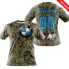 LIMITED EDITION PRODUCTS - US ARMY V3 - BMW RACING V1 - CUSTOM NAME - T-SHIRT