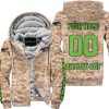 LIMITED EDITION PRODUCTS - US MARINE - ARCTIC-CAT V1 - CUSTOM NAME - FLEECE ZIP HOODIE