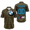 LIMITED EDITION PRODUCTS - US MARINE V1 - BMW RACING V1 - CUSTOM NAME - BUTTON SHIRT