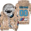 LIMITED EDITION PRODUCTS - US MARINE - BMW RACING V1 - CUSTOM NAME - FLEECE ZIP HOODIE