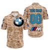 LIMITED EDITION PRODUCTS - US MARINE - BMW RACING V1 - CUSTOM NAME - BUTTON SHIRT