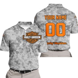 LIMITED EDITION PRODUCTS - US ARMY V1 - HARLEY DAVIDSON RACING V1 - CUSTOM NAME - POLO SHIRT