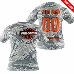 LIMITED EDITION PRODUCTS - US AIR PORCE - HARLEY DAVIDSON RACING V1 - CUSTOM NAME - T-SHIRT