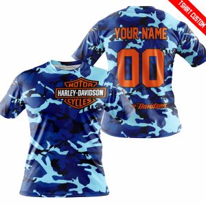 LIMITED EDITION PRODUCTS - US NAVY V1 - HARLEY DAVIDSON RACING V1 - CUSTOM NAME - T-SHIRT