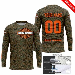 LIMITED EDITION PRODUCTS - US MARINE V1 - HARLEY DAVIDSON RACING V1 - CUSTOM NAME - JERSEY