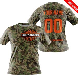 LIMITED EDITION PRODUCTS - US ARMY V3 - HARLEY DAVIDSON RACING V1 - CUSTOM NAME - T-SHIRT